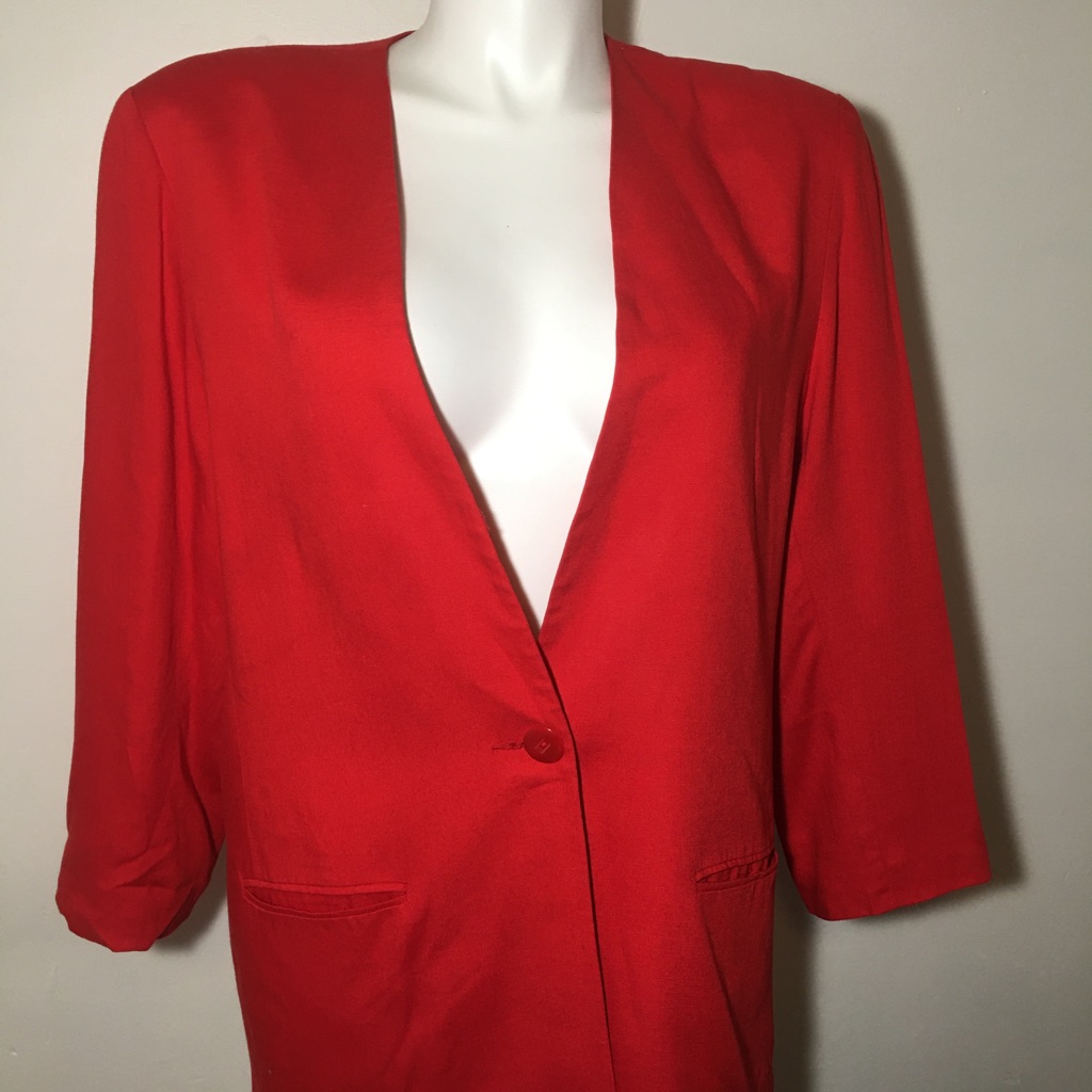 Vintage Red Blazer